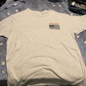 TWO mens ariat shirts size large